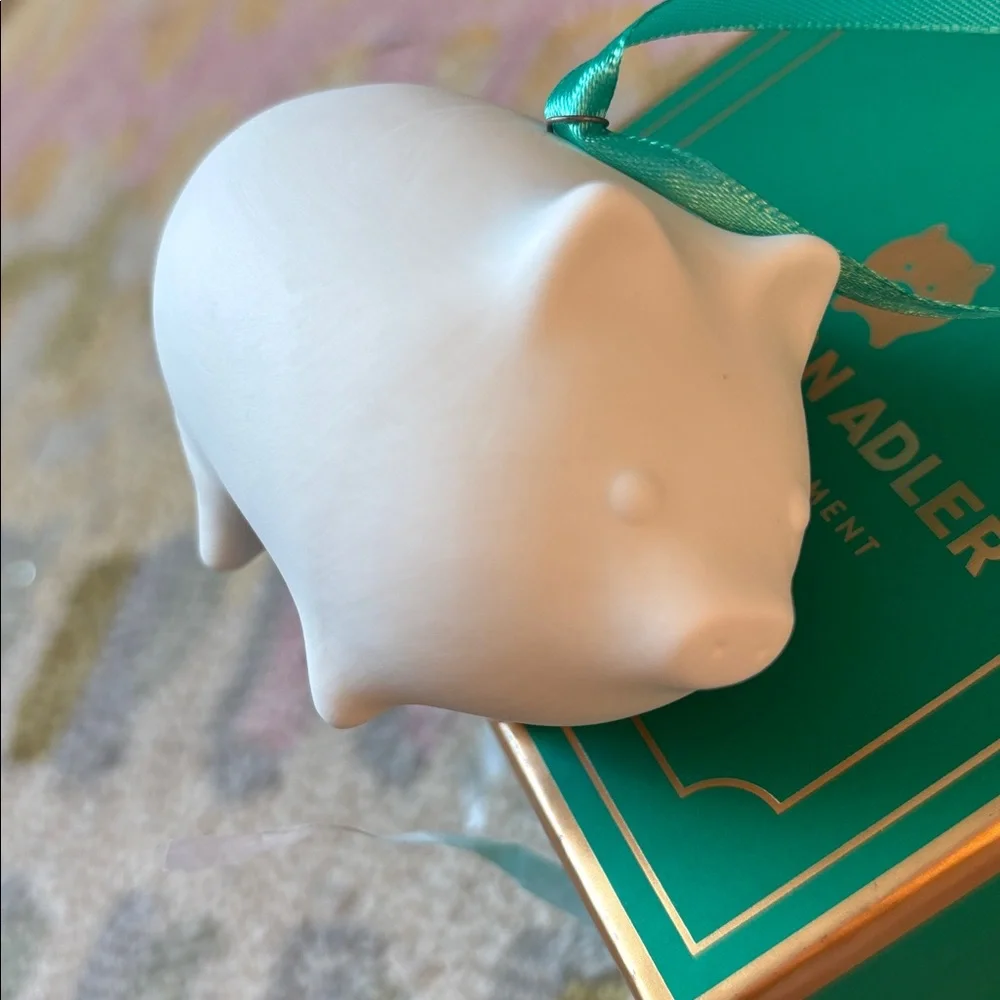 Jonathan Adler Porcelain Ornament PIGGY NWT in box